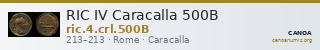 RIC IV Caracalla 500B — CANOA