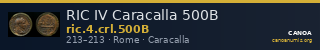 RIC IV Caracalla 500B — CANOA