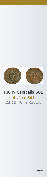 RIC IV Caracalla 501 — CANOA