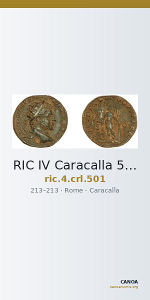 RIC IV Caracalla 501 — CANOA