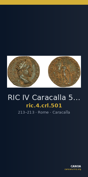 RIC IV Caracalla 501 — CANOA
