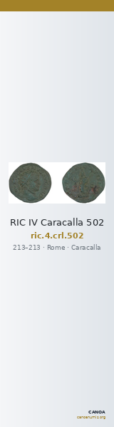 RIC IV Caracalla 502 — CANOA