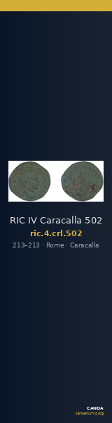 RIC IV Caracalla 502 — CANOA