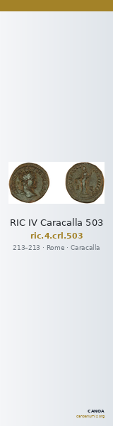 RIC IV Caracalla 503 — CANOA