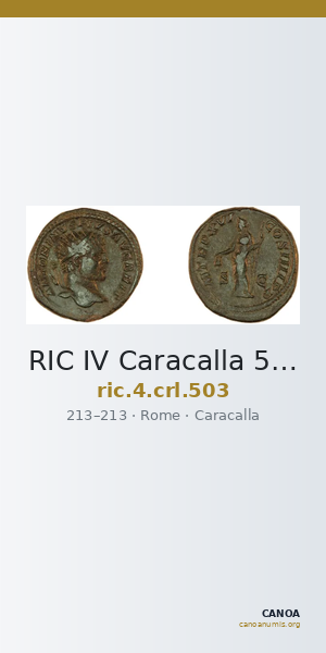 RIC IV Caracalla 503 — CANOA