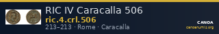 RIC IV Caracalla 506 — CANOA