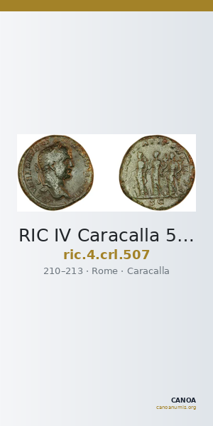 RIC IV Caracalla 507 — CANOA