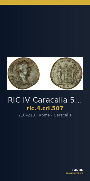 RIC IV Caracalla 507 — CANOA