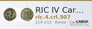 RIC IV Caracalla 507 — CANOA