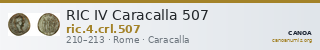 RIC IV Caracalla 507 — CANOA
