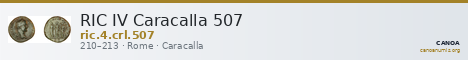 RIC IV Caracalla 507 — CANOA