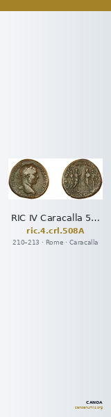 RIC IV Caracalla 508A — CANOA