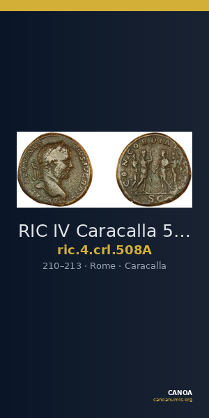 RIC IV Caracalla 508A — CANOA