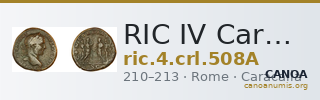 RIC IV Caracalla 508A — CANOA