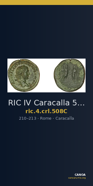 RIC IV Caracalla 508C — CANOA