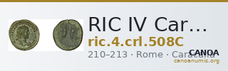RIC IV Caracalla 508C — CANOA