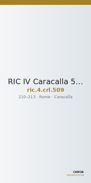 RIC IV Caracalla 509 — CANOA