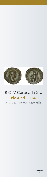 RIC IV Caracalla 511A — CANOA