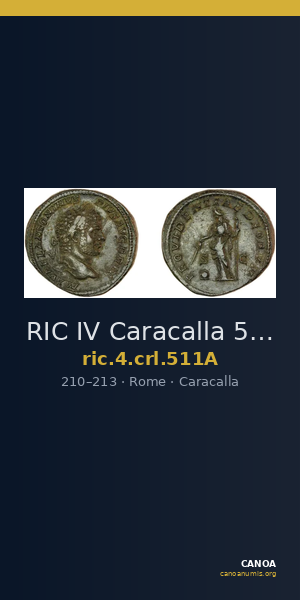 RIC IV Caracalla 511A — CANOA