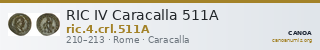 RIC IV Caracalla 511A — CANOA