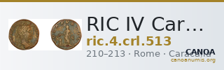 RIC IV Caracalla 513 — CANOA