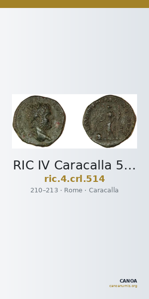 RIC IV Caracalla 514 — CANOA