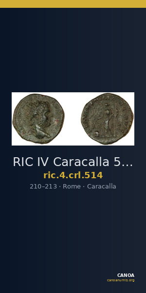 RIC IV Caracalla 514 — CANOA