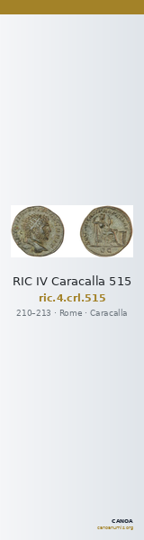 RIC IV Caracalla 515 — CANOA