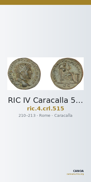 RIC IV Caracalla 515 — CANOA