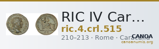 RIC IV Caracalla 515 — CANOA