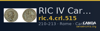 RIC IV Caracalla 515 — CANOA