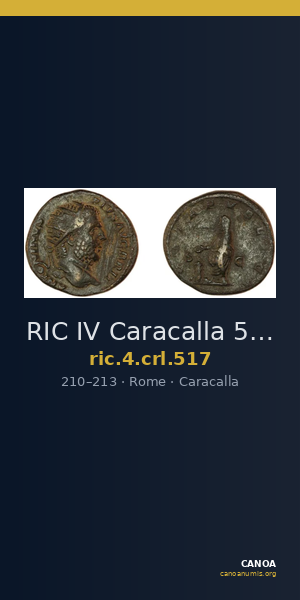 RIC IV Caracalla 517 — CANOA