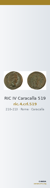 RIC IV Caracalla 519 — CANOA