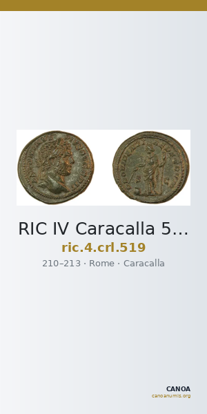 RIC IV Caracalla 519 — CANOA