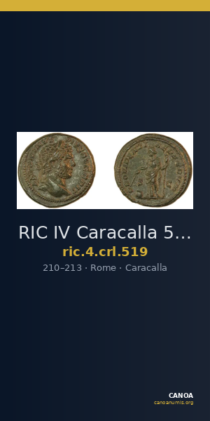 RIC IV Caracalla 519 — CANOA