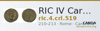 RIC IV Caracalla 519 — CANOA