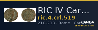RIC IV Caracalla 519 — CANOA