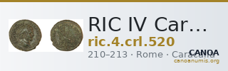 RIC IV Caracalla 520 — CANOA