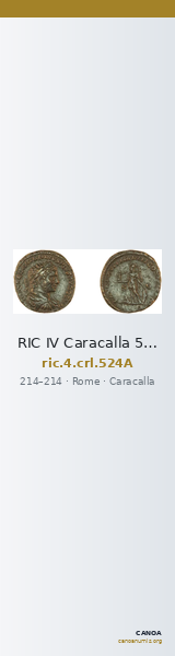 RIC IV Caracalla 524A — CANOA