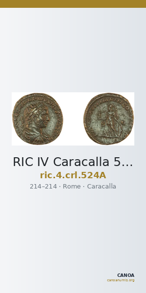 RIC IV Caracalla 524A — CANOA