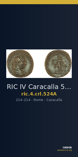 RIC IV Caracalla 524A — CANOA
