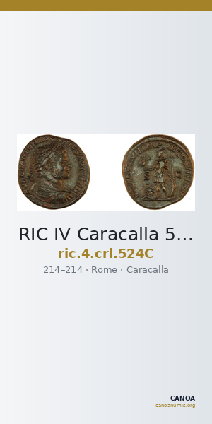 RIC IV Caracalla 524C — CANOA