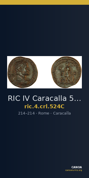RIC IV Caracalla 524C — CANOA
