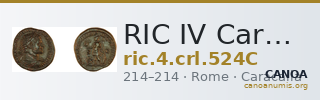 RIC IV Caracalla 524C — CANOA