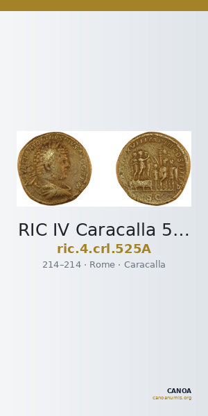 RIC IV Caracalla 525A — CANOA