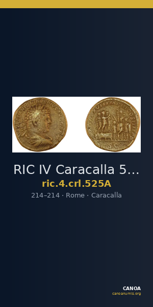 RIC IV Caracalla 525A — CANOA