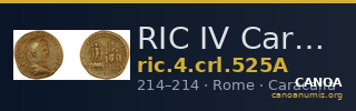 RIC IV Caracalla 525A — CANOA