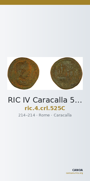 RIC IV Caracalla 525C — CANOA