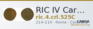 RIC IV Caracalla 525C — CANOA