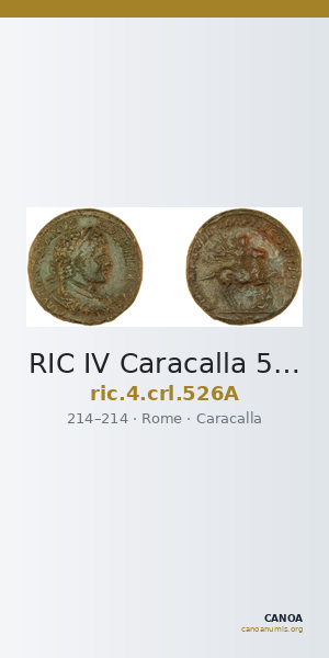 RIC IV Caracalla 526A — CANOA